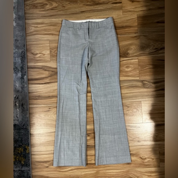 Express Light Gray Editor Flare Dress Pants - Picture 1 of 7